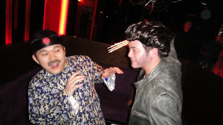 Wolverine vs. Pussy Chinese Dude (on Halloween)